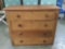 Antique handmade maple 4 drawer dresser - clean lines