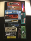 Collection of 14 pocket knives, all new in original boxes, see pics
