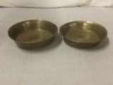 Pair of Tibet Singing Meditation Bowls, 7.5 inches wide.