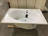 Lasco luxury bathware, LuciteXL bathtub - has small corner chip