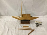 Antique wooden boat with stand from Bangladesh