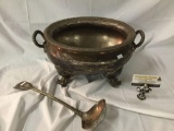 Antique silverplate tureen and ladle, from the home of former Mayor of London