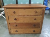 Antique handmade maple 4 drawer dresser - clean lines