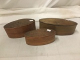3 vintage & antique Bhutan Porter boxes - various sizes see desc