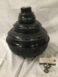 Antique lacquer ware tiered foods container from Burma