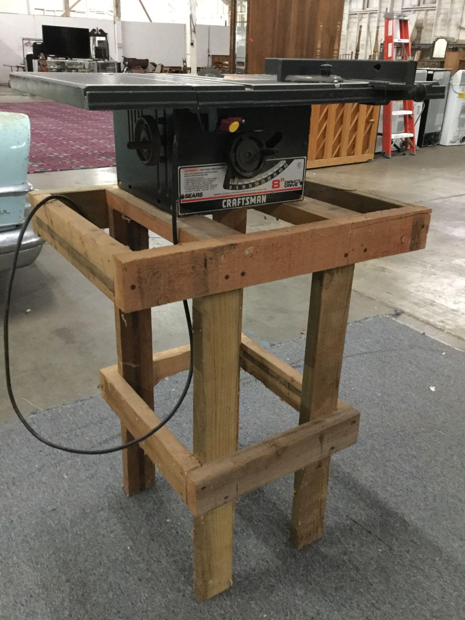 Craftsman 8 inch table saw outlet