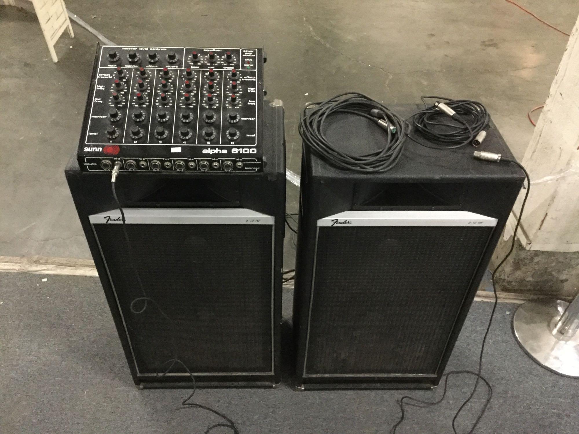 Sunn Alpha 6100 power Amp, plus XLR cords, | Proxibid