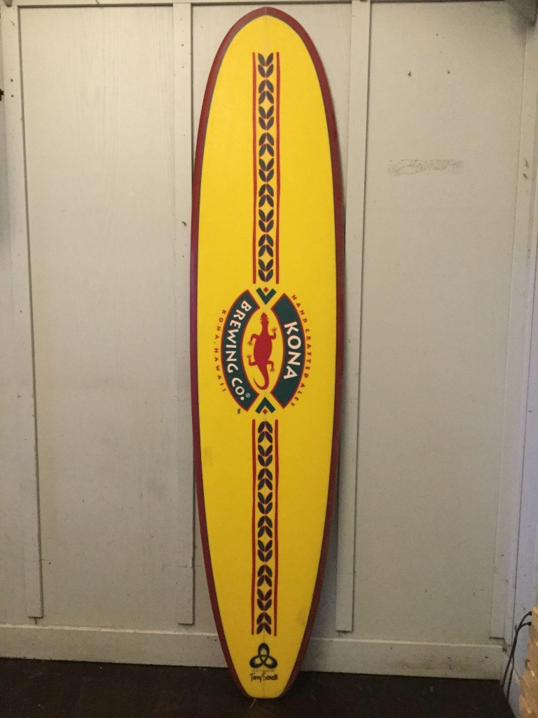 Kona brewing surfboard