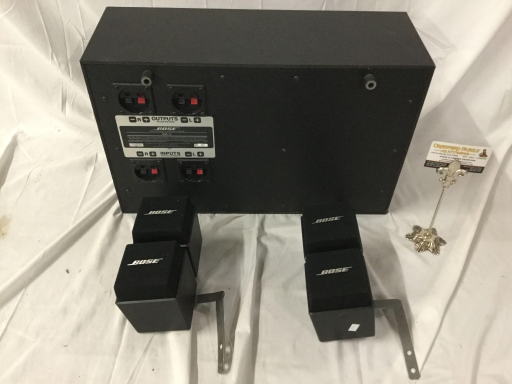 Bose Acoustimass system #AM-5, box speaker & 4 cube w/ wall mount | Art, Antiques Collectibles Collectibles | Online Auctions | Proxibid