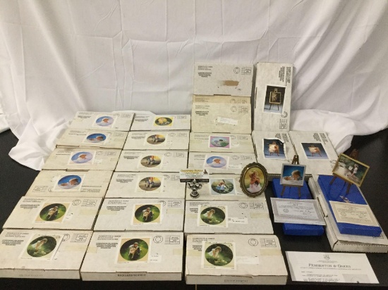 26 Pemberton and Oakes miniature artwork replicas with numbered COAs, most are in sealed shipping