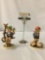 2 Goebel - M.J. Hummel German ceramic figures; Apple Tree Boy (MK3), Farm Boy (MK6)