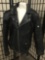 Wilson?s black Leather biker jacket, size XL, approx 28 x 22 inches