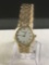 Vintage Swiss made 18K gold plated Raymond Weil wrist watch