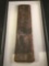 Ancient Chinese jade officials badge blade w/ inlaid metal design and Emperors cartouche
