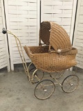 Antique baby doll carriage by The Gendron Wheel Company, Toledo, Ohio