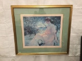 Eleanor by Frank Weston Benson print in frame - original piece done in 1907