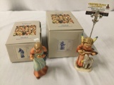 2 Goebel - M.J. Hummel German ceramic figures (MK6) w/ original boxes; Joseph and Angel Serenade