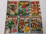 x6 Vintage Issues of The Invincible Iron Man. Issues 6, 17-19, 21, and 52. In various conditions