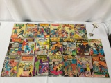 20 vintage DC superhero comic books (1965-1969) incl. Action Comics, World Finest, Superman etc