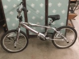 Vintage 90s Mongoose Convict BMX bike with Chrome Frame, with pegs. 35 inches tall
