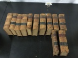 12 antique law books American & English Railroad cases vol II, IV, VI, etc published 1882 +