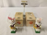 2 lmt ed Adrian Taron & Sons nutcrackers White Rabbit & Humpty Dumpty #'s 44 & 1904/10000