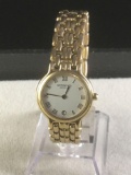 Vintage Swiss made 18K gold plated Raymond Weil wrist watch