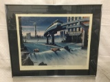 Urban Renewal by Tim Wistrom 1991 signed artists proof - futuristic nature/city scape scene