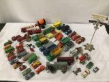 Large collection of antique & modern diecast metal cars - Micro Racers, Lesney, Dinky etc