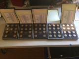 5 sets of U. S. State quarters, 3 from 2008 and 2 from 2009, all sealed and uncirculated