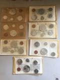 Set of 7 Canadian uncirculated mint sets from 1961, 1962, 1965, and 1966