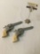 Pair of Nichols Stallion 38 toy cap guns aporox 10 x 5 inches