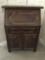 Antique wood secretary desk, key is broken, approx 31 x 16 x 42 inches.