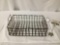 Antique French wire basket, approx 18 x 12 x 6 inches