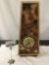 Vintage Sessions Clock Co. electric mantle/wall hanging clock, approx 9x22x3 inches