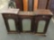 Antique sideboard/buffet top with mirrors - missing bottom piece as is