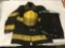 Authentic Fire Marshal Helmet, Jacket, and Pants. About XL Sized.