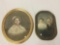 Pair of Antique Photographs in Antique Frames, 18 and 22 inches tall