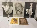 Lot of 5 Marilyn Monroe posters Earl Moran pinup Art 80s lace
