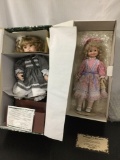 2x porcelain baby dolls; Cindy Marschner Rolfe - Katie Lynn w/COA 99/2000, Maryse Nicole - Kari