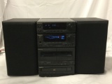 Panasonic Double Cassette CD Receiver with speakers, model SA-CH55. Tested, works