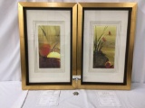 2x large framed Limited Edition giclee prints by L. Tuza w/ COA - Akko III - Akko IV 25 x 40 inches