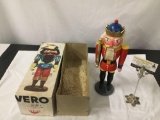 Vintage Vero wood Nutcracker Made in Germany 15 x 5 inches.