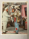 Signed Picture Of Colonel Sanders shaking hands with JP Patches. Signed by both. 10 x 8 inches