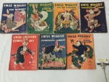 7x antique Uncle Wiggily books; 1943, Howard R. Garis, Mary and Wallace Stover, 8.5x11 inches