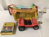 Vintage COX Dune Buggy toy vehicle w/ box & COX Four-Forty Race Car battery Kit