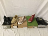 Lot of 5 pairs Women?s shoes UNUSED size 9.5/10 Ziera, Toms, Steven, Earth, Softspots