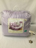 Alyssa Comforter size Queen - purple with silver spots in bag. 90 x 92 inch