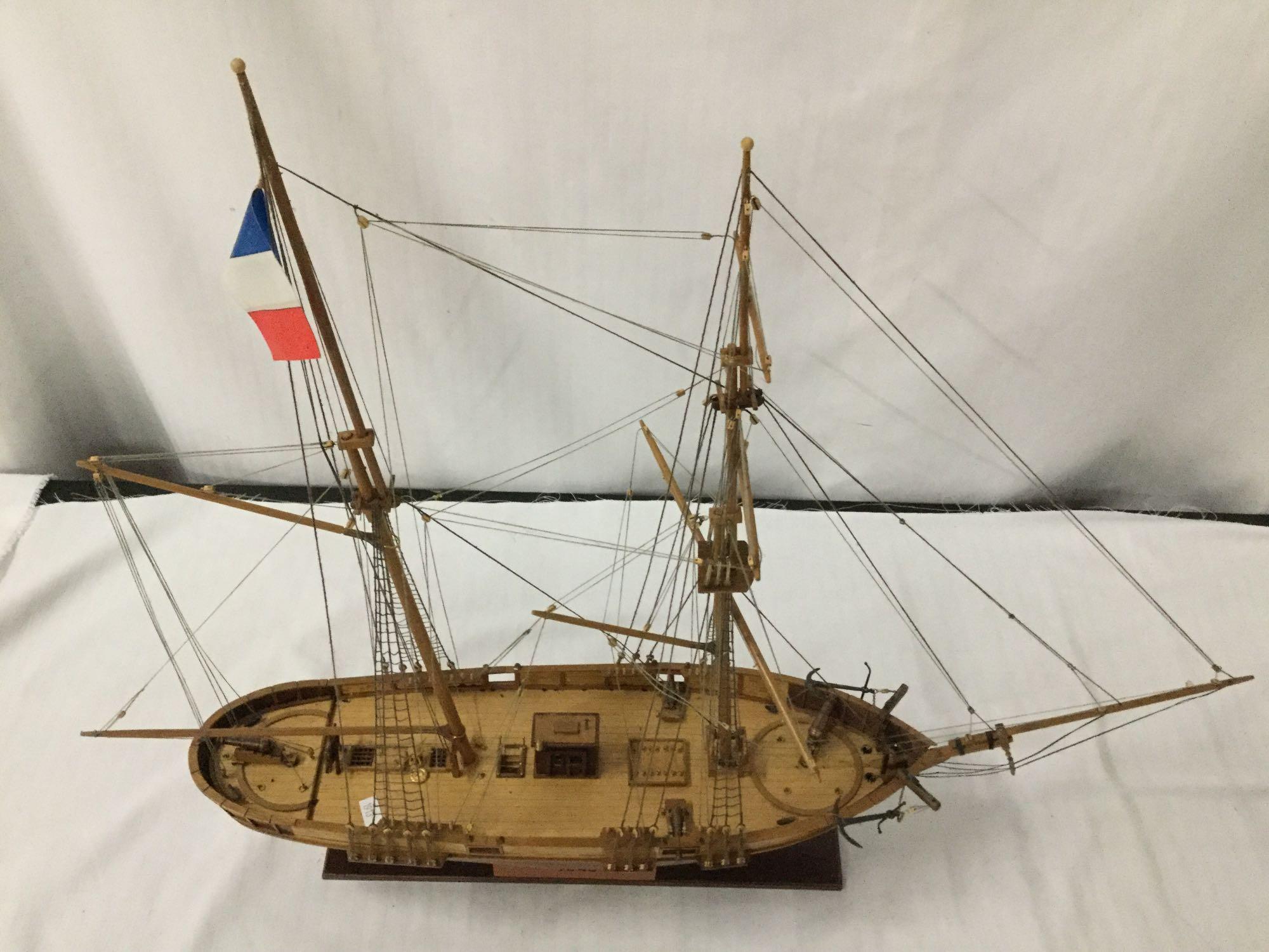 France Classic Ship Model Kits Le Hussard Sail Boat Wooden Model – Boat  Collections