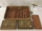 3 sets of antique building toys - Lincoln Logs wood building toy, 2x Anchor box - Building Stones